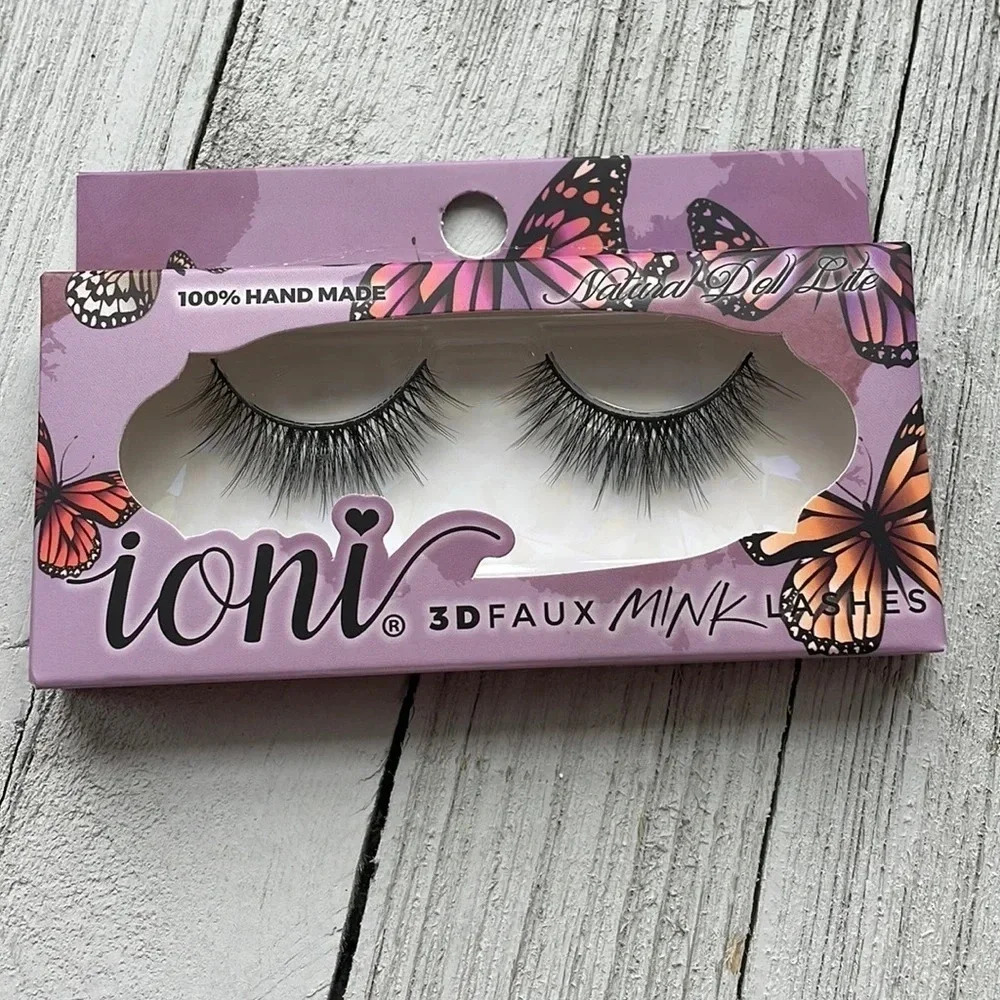 Ioni 3D Natural Lite Doll Faux Mink Eyelashes, 1 Pair